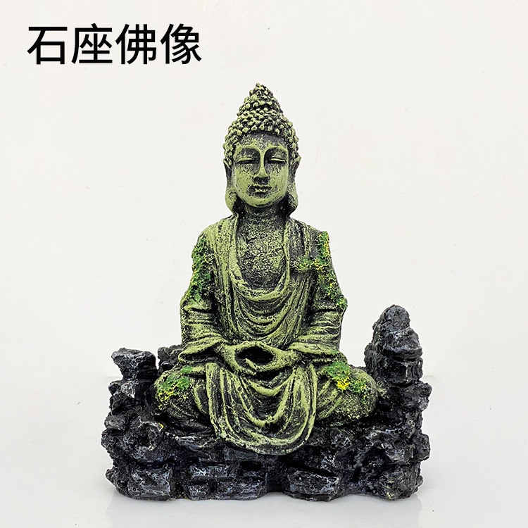 Aquarium Buddha Statue Decorations Ancient Buddha Statue Decor