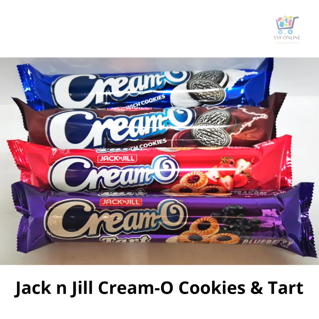 Jack n Jill CreamO Sandwich Cookies and Tart (132g & 120g) Shopee