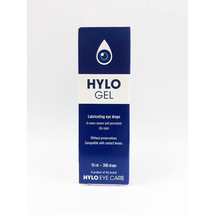 HyloGel Lucricating Eye Drops For Severe & Persistent Dry Eyes 10ml