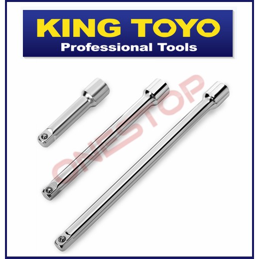 King Toyo Extension Bar 1/2" Drive (Chrome) 3" / 5" / 10" Penyambung