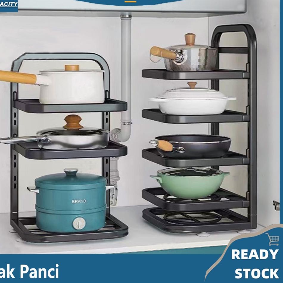 Kitchen Sink Pot Rack Under Top Shelf MultiFunction Pot Rack 4