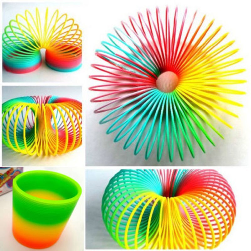 Classic Colorful Plastic Circle Toys Kids Manual DIY Artwork Bent Into