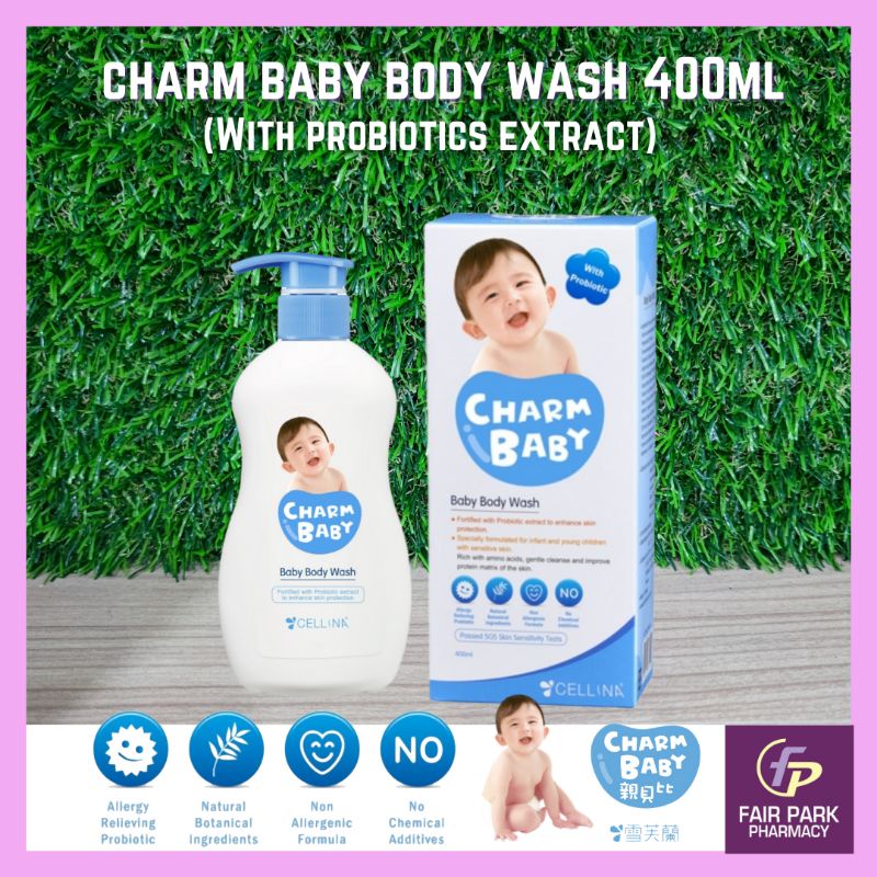FPpharmacy CELLINA Charm Baby Body Wash With Probiotic 400ml for Dry