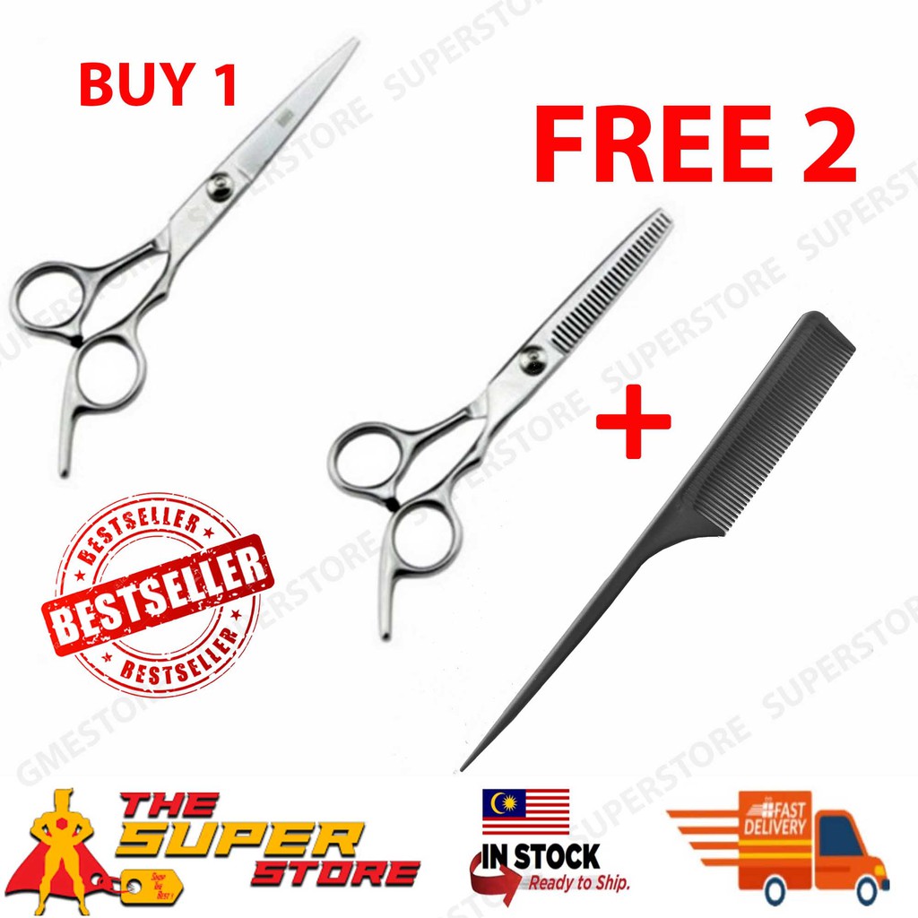 (MALAYSIA READY STOCK) Professional hair cutter scissors , trimming