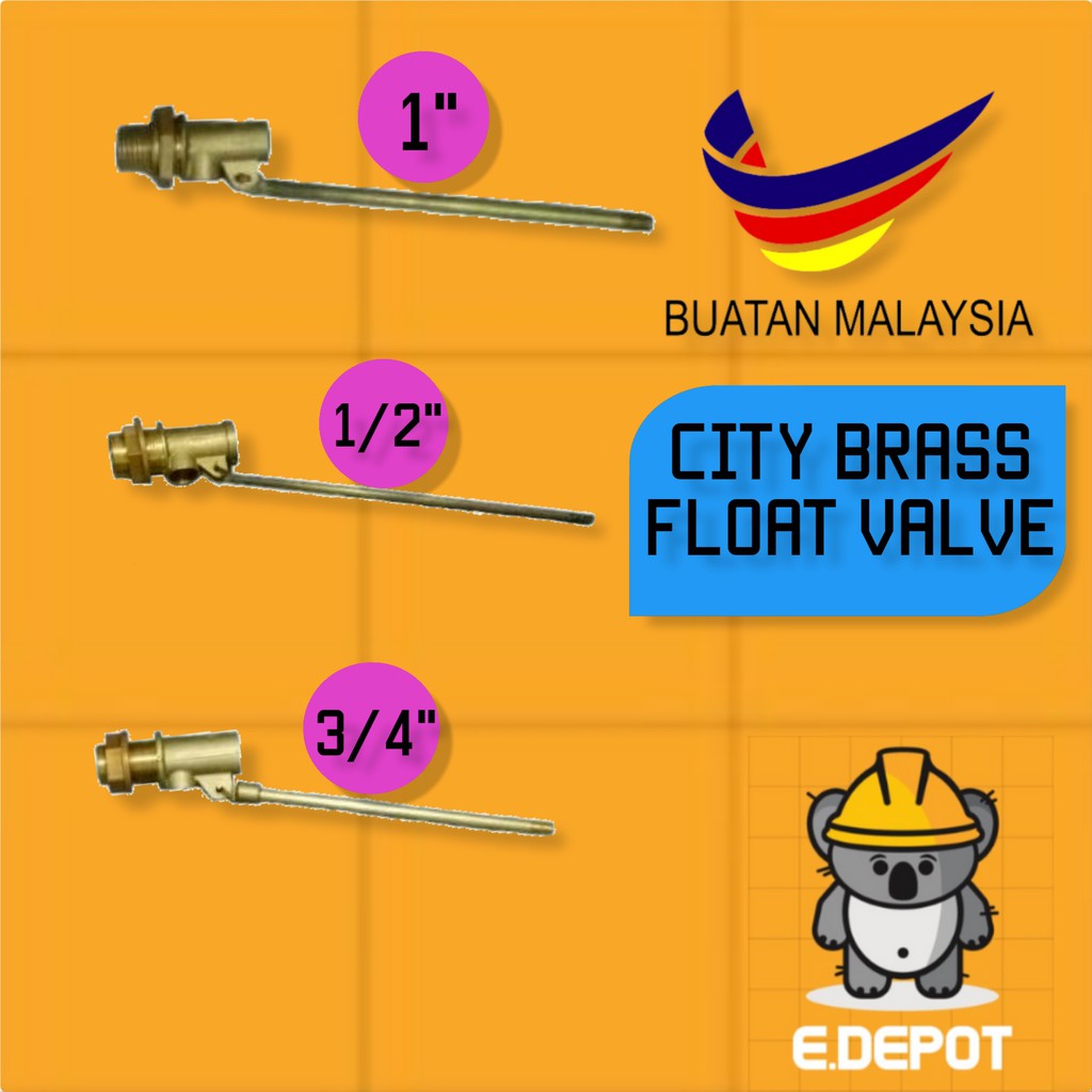 CITY Brass Float Valve / 1" , 3/4" , 1/2" Shopee Malaysia