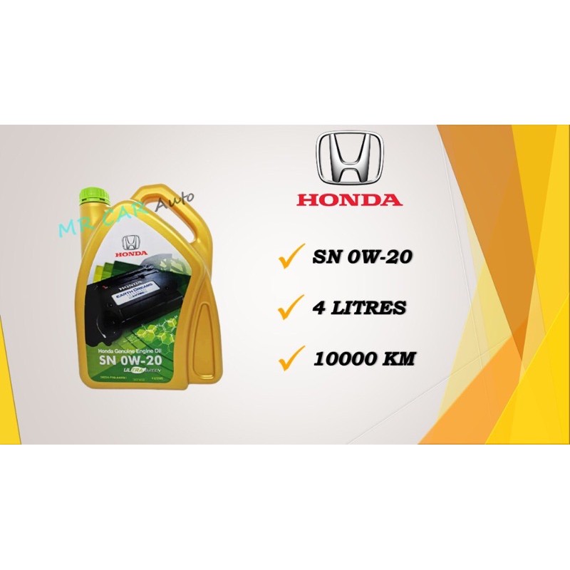HONDA ENGINE OIL FULLY SYNTHETIC 0W20 (ORIGINAL) Shopee Malaysia