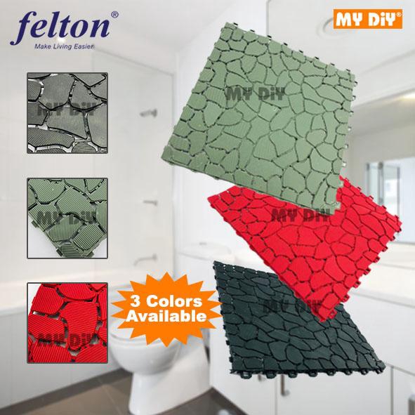 MYDIYSDNBHD FELTON Anti Slip Floor Mat 12”X12” 6PCS TFM355 MARBLE