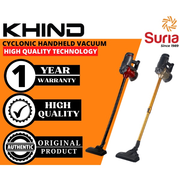 (Free Bubble Wrap) Khind Cyclonic Handheld Vacuum Cleaner with HEPA