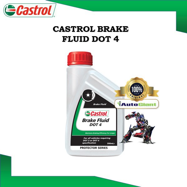 CASTROL BRAKE FLUID DOT 4 (0.5 LITER) CASTROL vSynthetic Glycols and