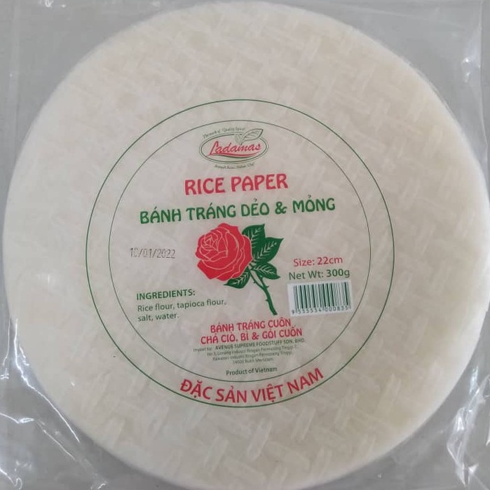 RICE PAPER 300G LADAMAS KULIT POPIAH VIETNAM (KUL03) Shopee Malaysia