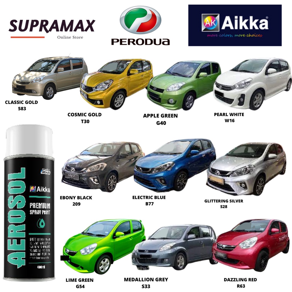 [Perodua Myvi] Supramax Aikka Touch Up Paint Car Accessories Cat Calar