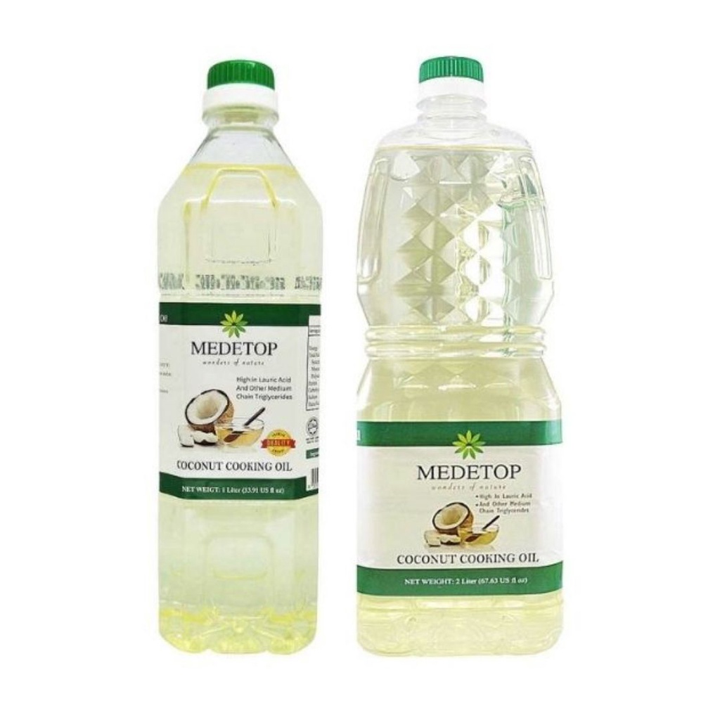 MEDETOP Coconut Cooking Oil 1 Liter/ 2 Liter Shopee Malaysia