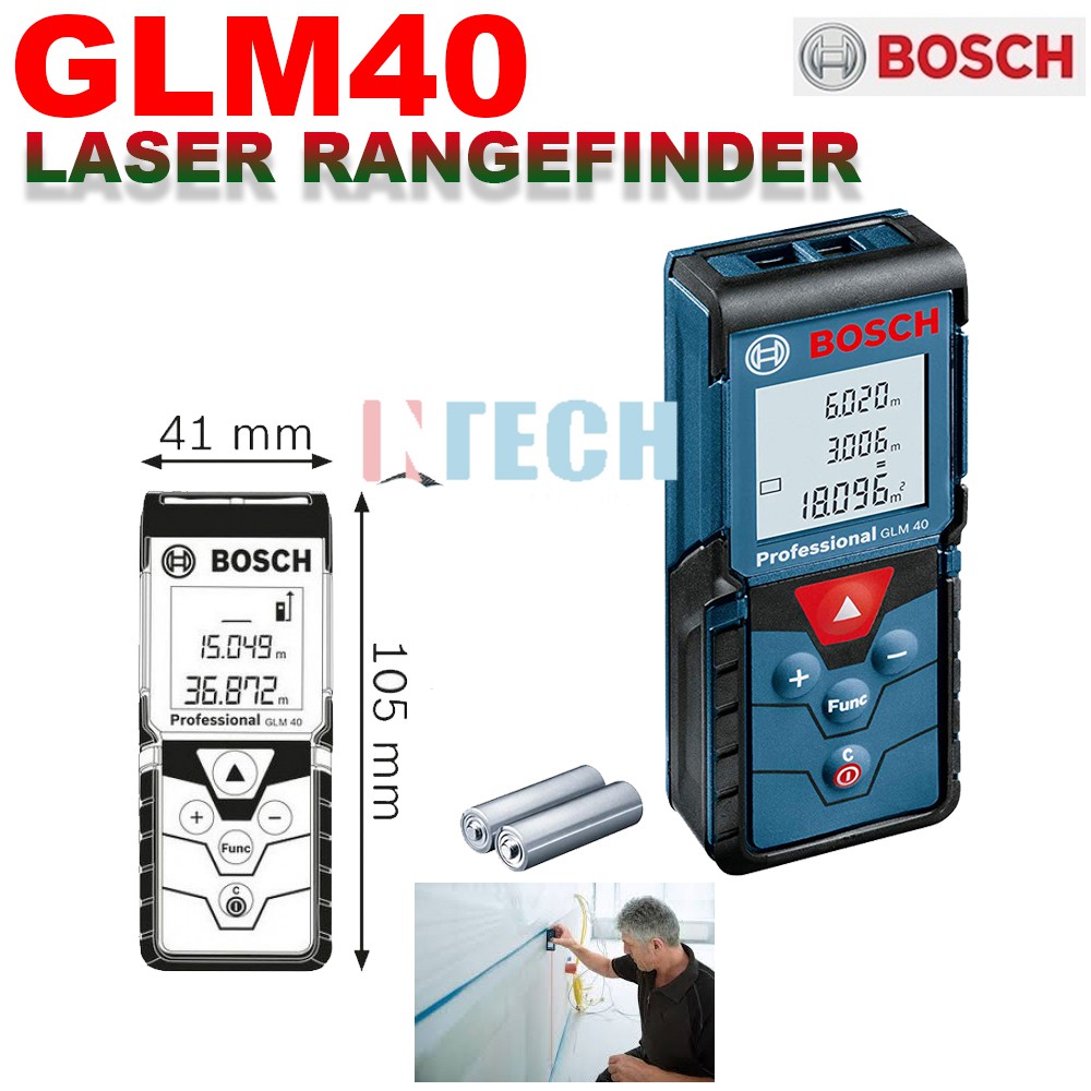 BOSCH GLM 40 LASER RANGEFINDER (GLM40) Shopee Malaysia