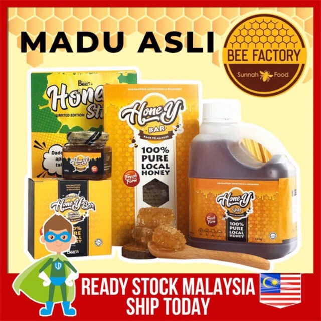 MADU SHUIB ASLI ORIGINAL HONEY BEE FACTORY 100 PURE HONEY Shopee