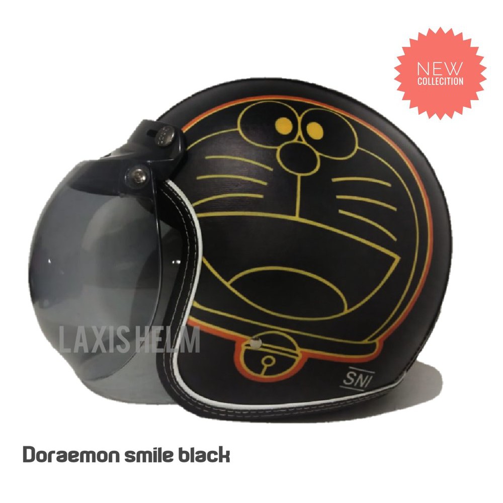 Bogo Doraemon Cg Black New Helmet HELM BOGO DORAEMON CG BLACK NEW