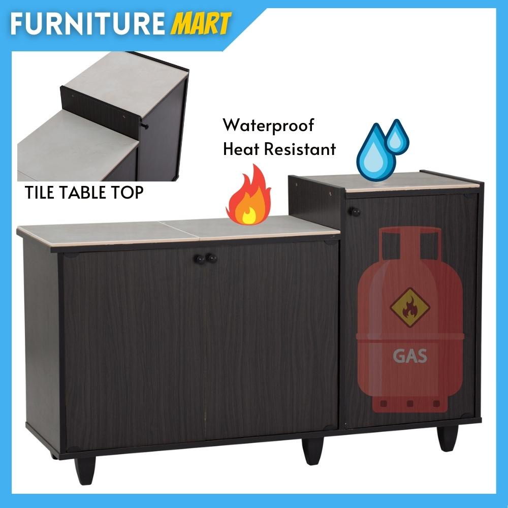 Furntiure Mart FREY tile top kitchen gas / dapur gas