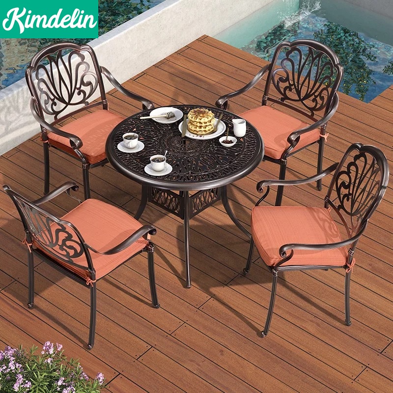Patio Furniture Wrought Iron Vs Cast Aluminum Patio Ideas