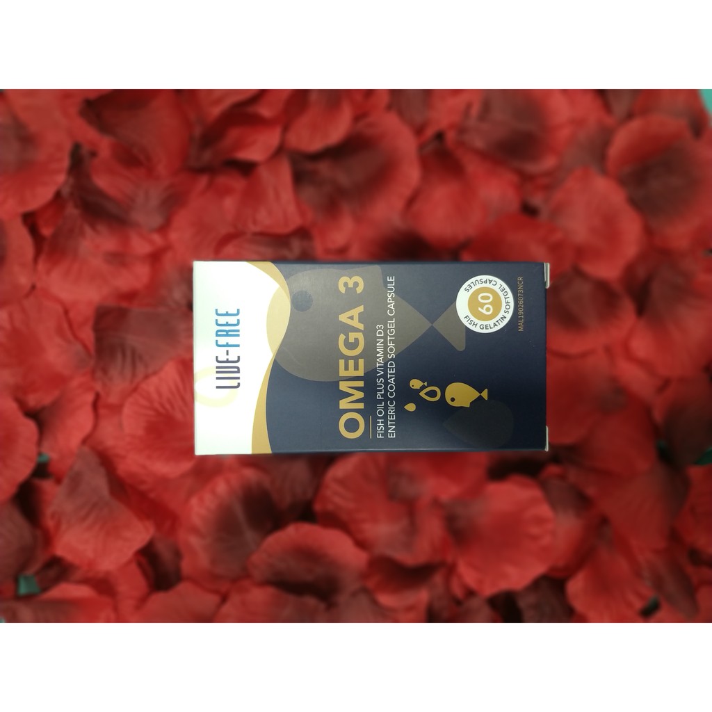 LIVEFREE Omega 3 Fish Oil Plus Vitamin D3 Shopee Malaysia