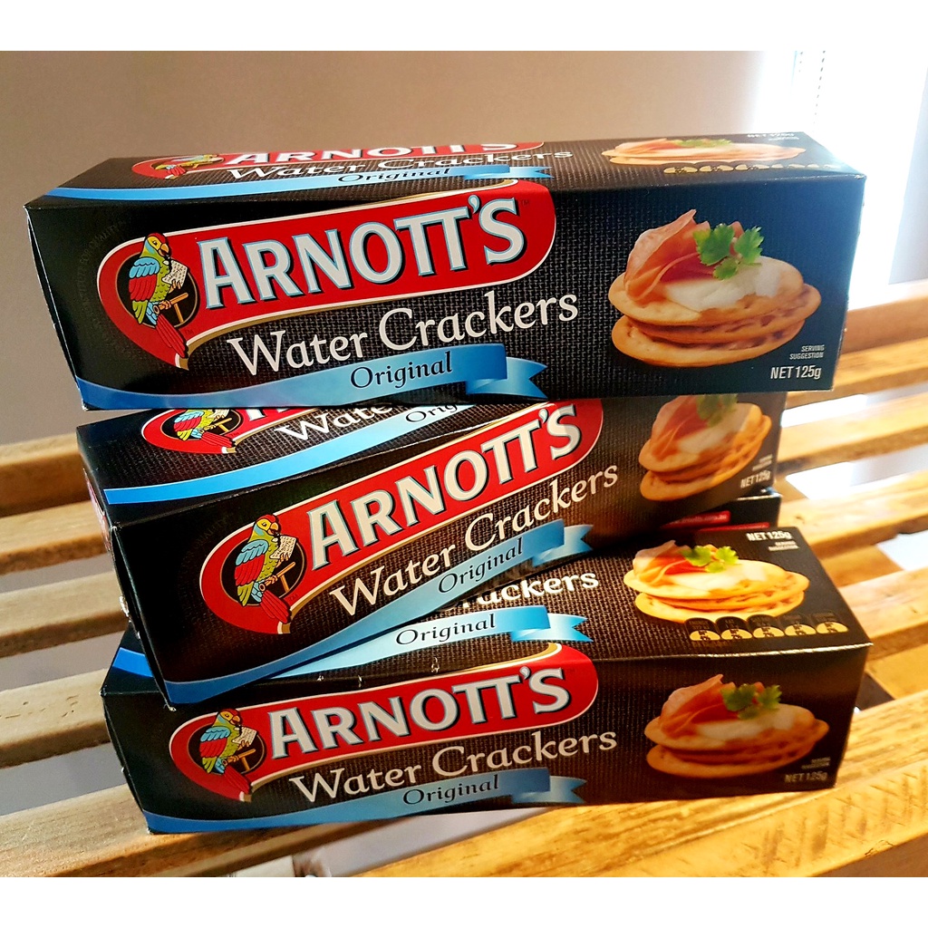 (EXP 04/2023) Arnotts Water Crackers (Original) 125g/Box Traditional Cookies/Biskut Shopee