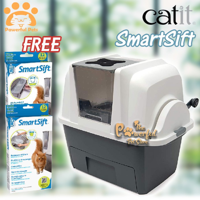 [Ready Stock] Catit Smartsift Smart Sift Hooded Cat Litter