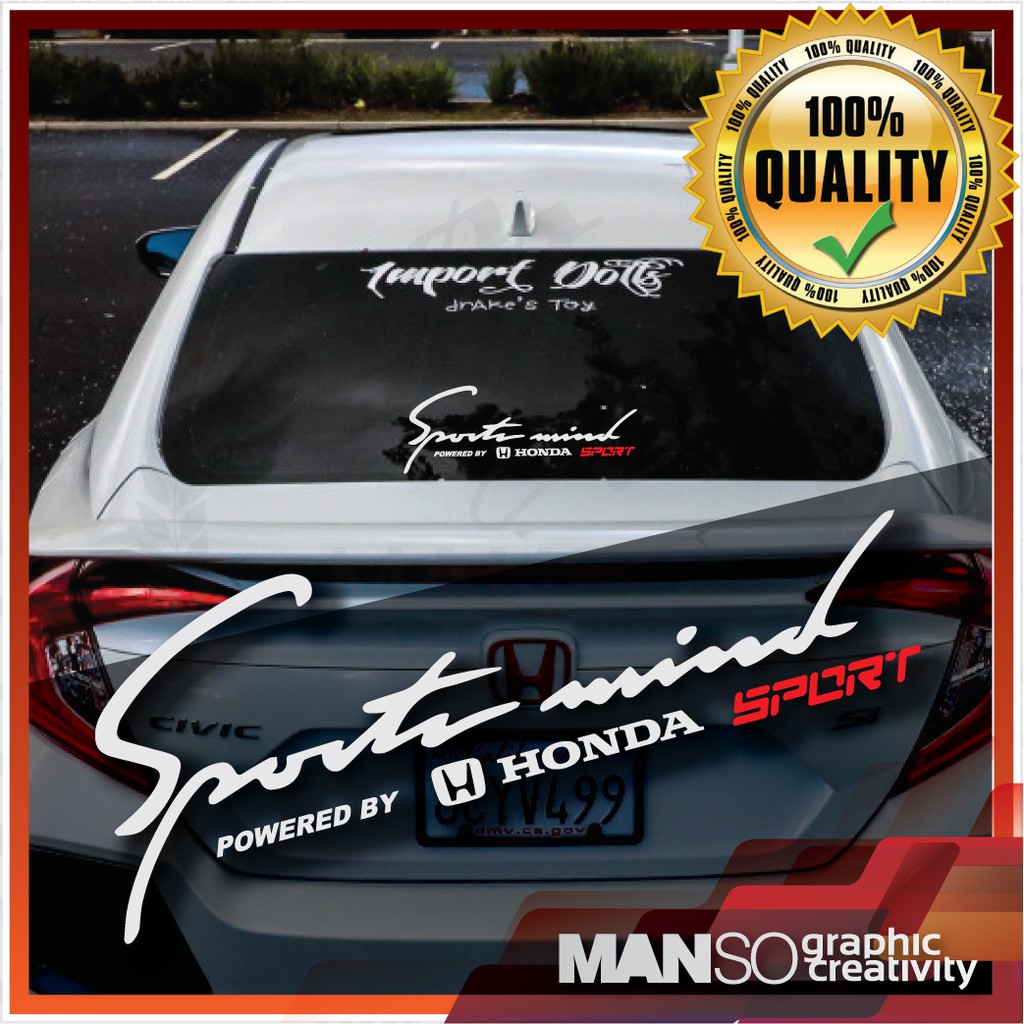 Racing Kanji Windshield Decal Car Sticker Banner JDM Vinyl Graphics