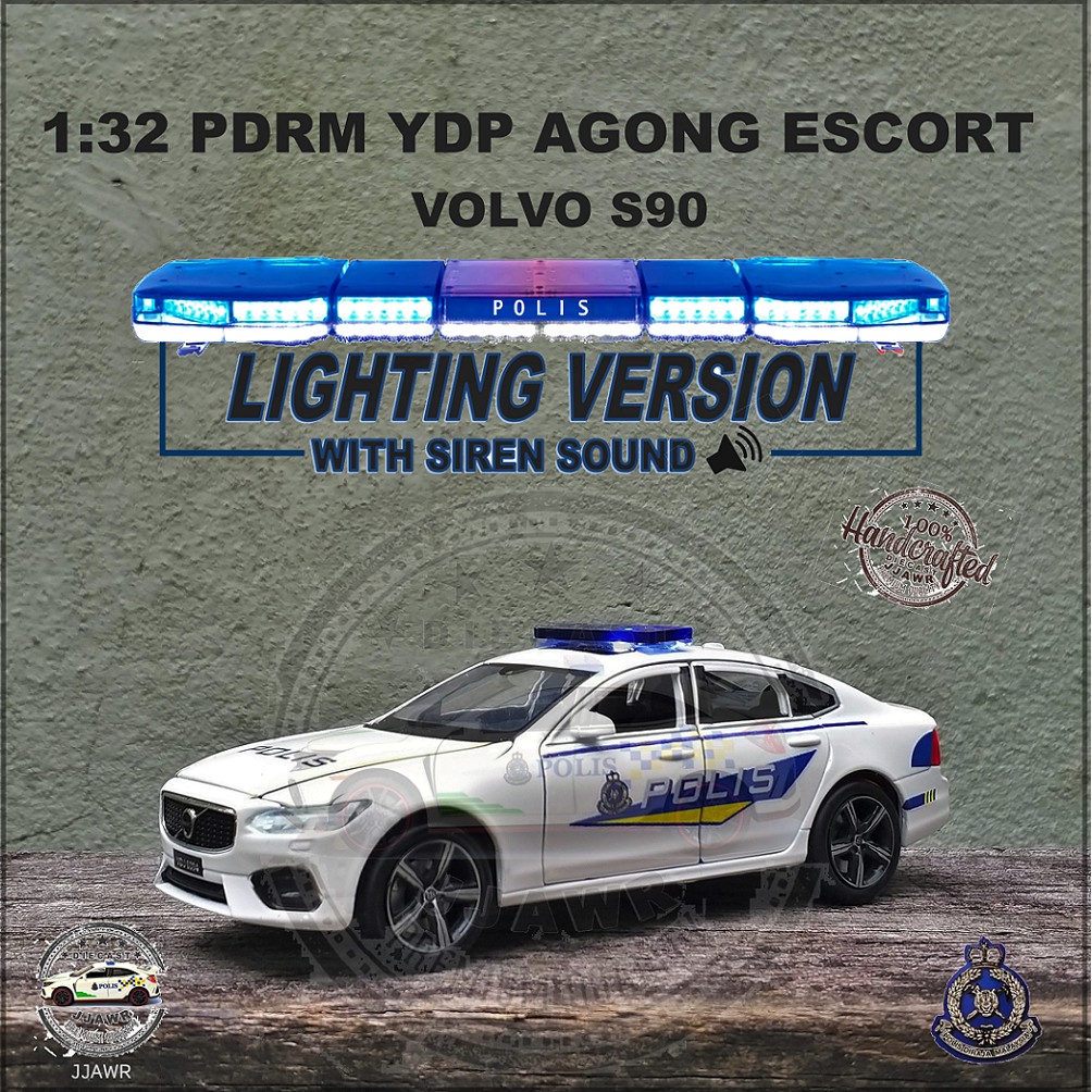 POLIS VOLVO SIREN 132 Escort YDP Agong Volvo S90 Model