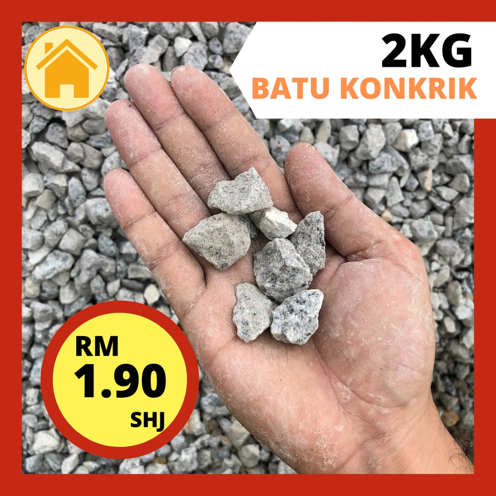 2KG Aggregate Stone (Batu Konkrik) Shopee Malaysia