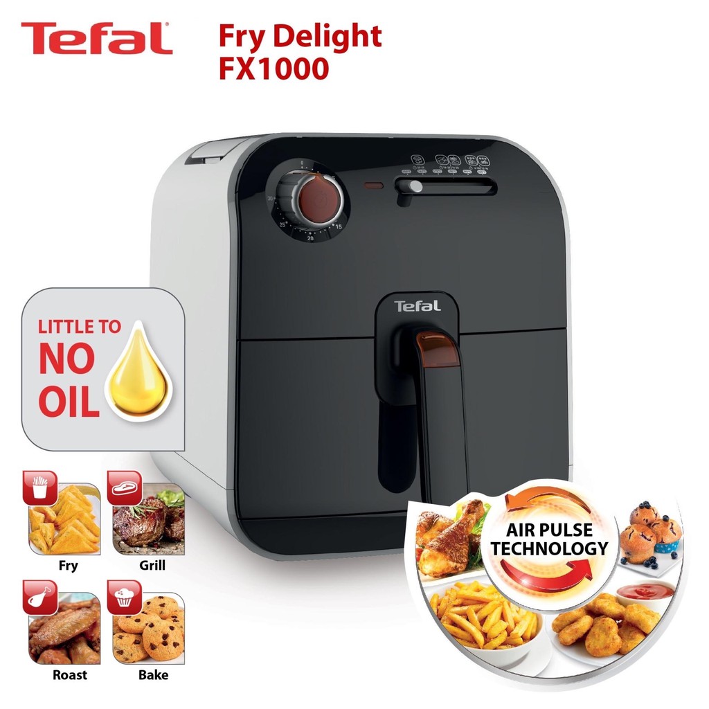 Tefal Fry Delight Air Fryer Meca White (FX1000) Shopee Malaysia