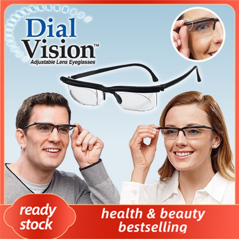 Adjustable Eye Glasses Dial Vision Variable Focus Eyewear Distance