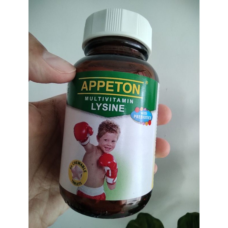 APPETON MULTIVITAMIN LYSINE WITH PREBIOTICS 60 BIJI (KLINIK GP
