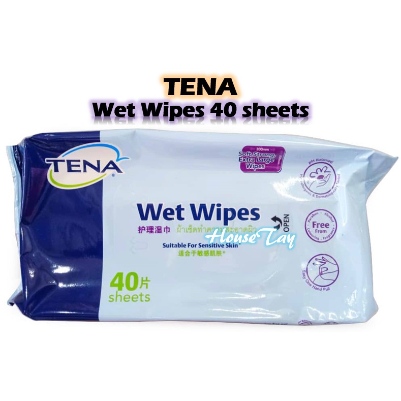 Tena Wet Wipes 40 pieces Shopee Malaysia