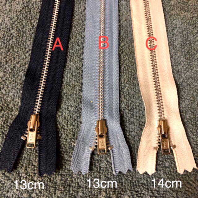 YKK quality metal zipper in different sizes & colours for handmade/diy project Shopee Malaysia
