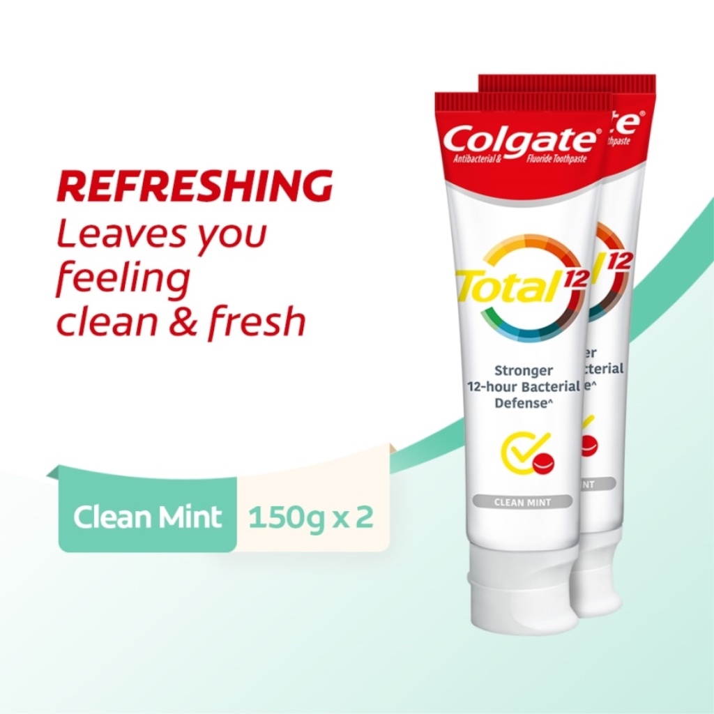 COLGATE Total Clean Mint Toothpaste (2 x 150g) Shopee Malaysia