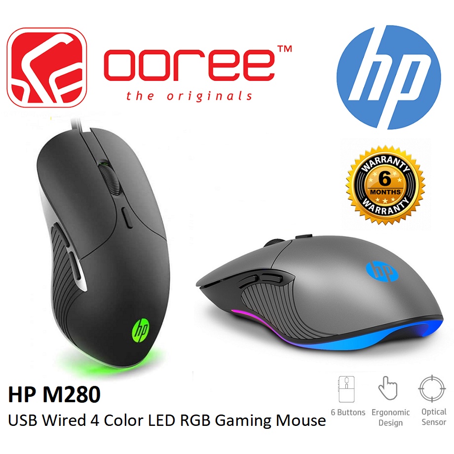 HP M280 PROFESSIONAL WIRED OPTICAL GAMING MOUSE WITH FANCY COOL RGB