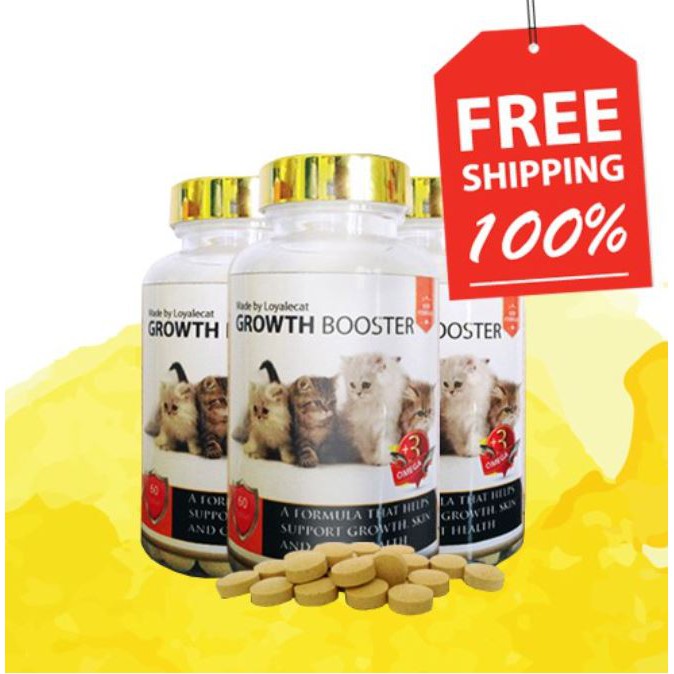 Vitamin Gemok kucing Growth Booster Tablet (60biji) Shopee Malaysia
