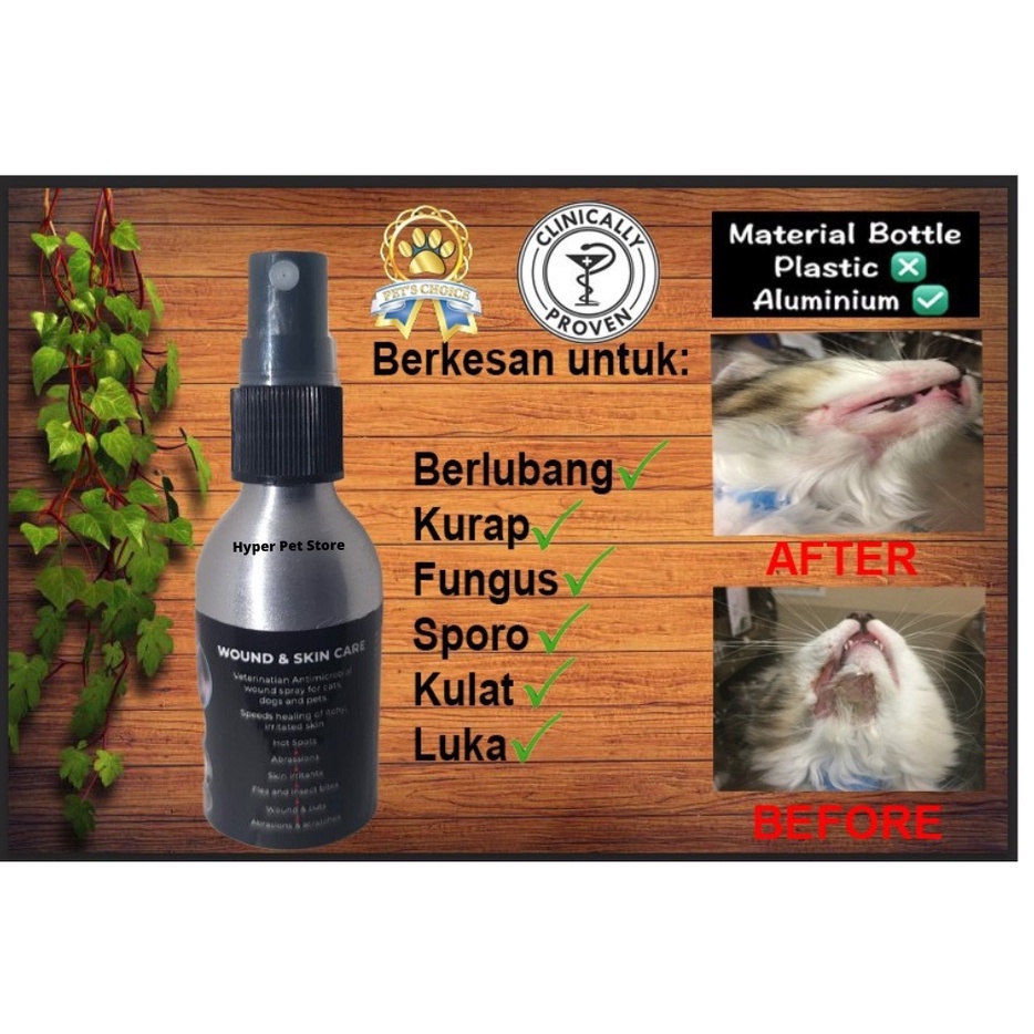 Ubat Luka Kucing / Spray Kucing / Cat Spray / Ubat Kurap Kucing Untuk
