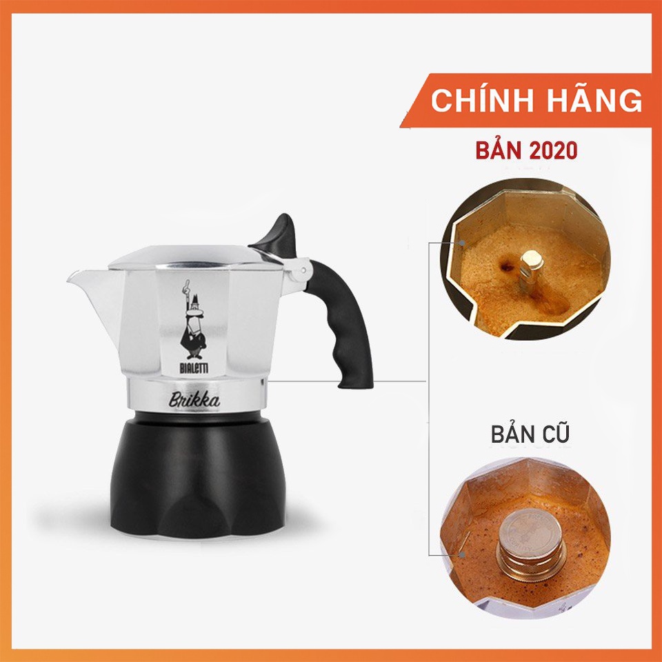 Moka Bialetti Brikka 2 cup Kettle (Version 2020) With Exclusive