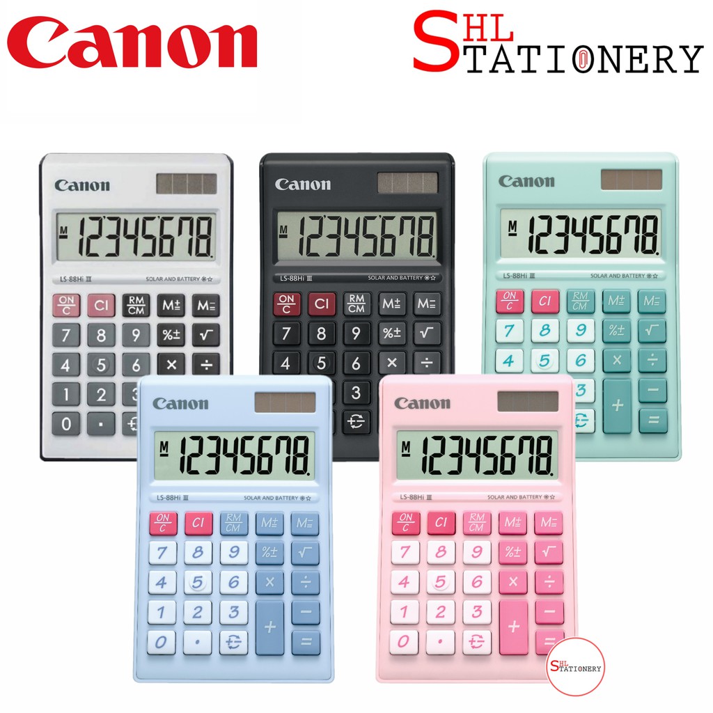[ORIGINAL] CANON LS88Hi III 8Digit Electronic Solar Battery Desktop