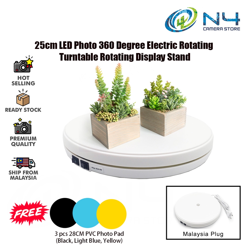 360 Degree Rotation 3D Electric Rotating Turntable Motorized Display Stand Rotating Turntable