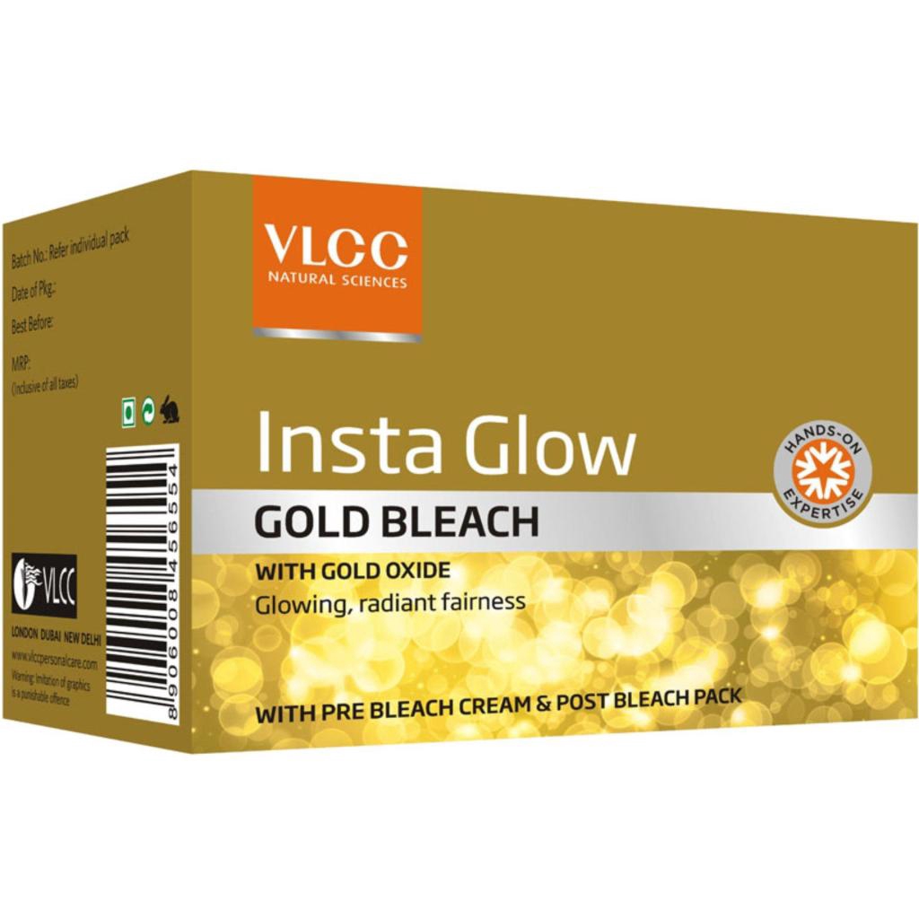 VLCC INSTA GLOW GOLD BLEACH 30GLCC INSTA GLOW GOLD BLEACH 30G Shopee