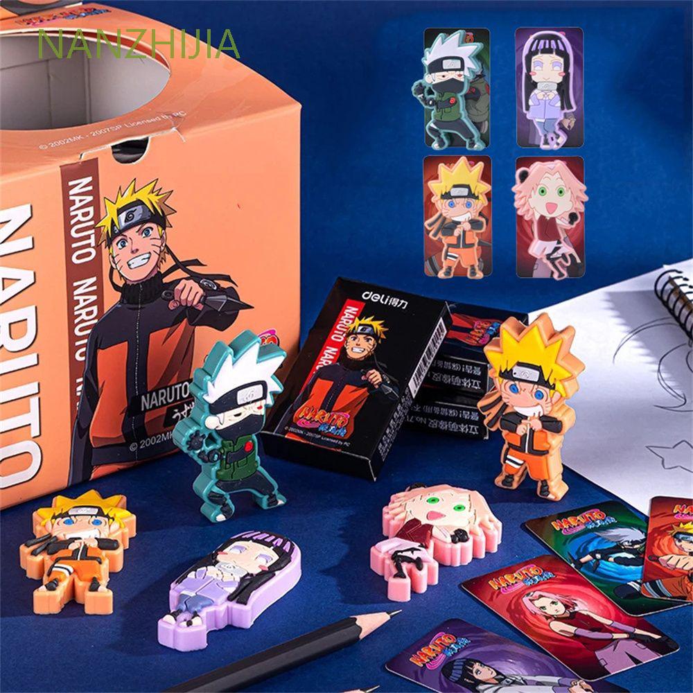 NANZHIJIA Children Figure Erasers Students Rubber Erasers Naruto 3D