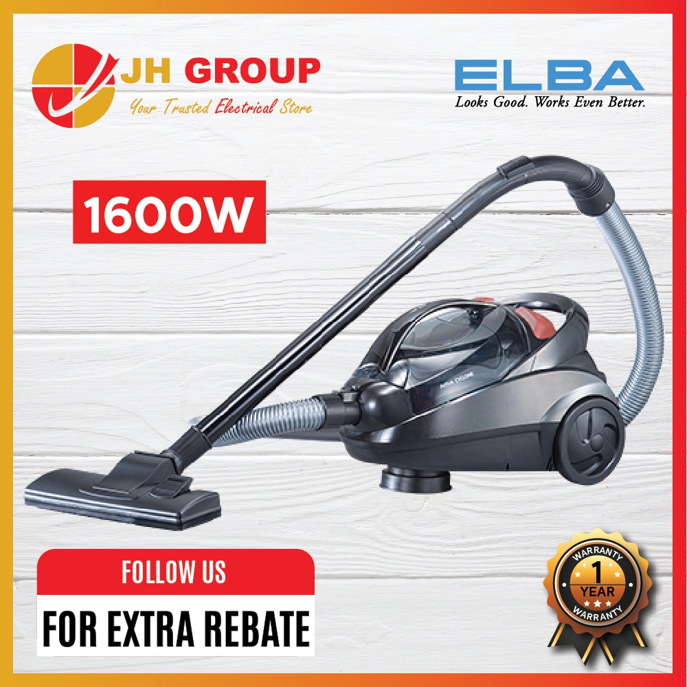 Elba Cyclonic Vacuum Cleaner (1600W/2.5 L) EvcJ2161Cy(Br) Shopee
