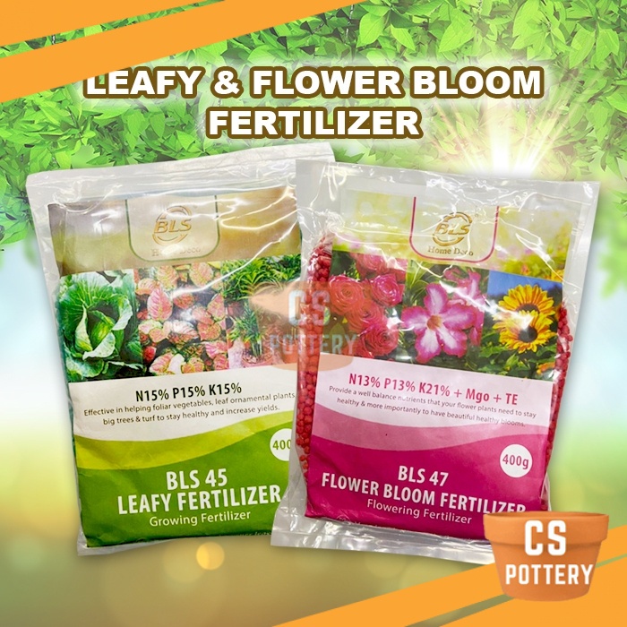 400g BLS Leafy Fertilizer 45 / Flower Bloom Fertilizer 47 Garden