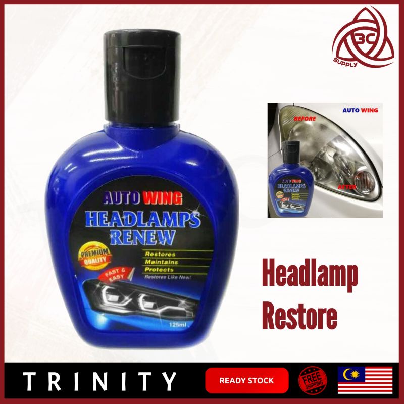 AUTO WING Pembaikan Pembaharuan Pemulihan Mengekalkan Penggilap Lampu Depan Kereta Car Headlamp