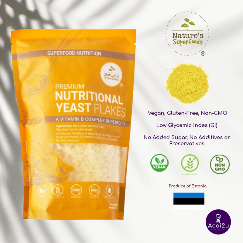 Nature's Superfoods Premium Nutritional Yeast Flakes 150g l Complete B