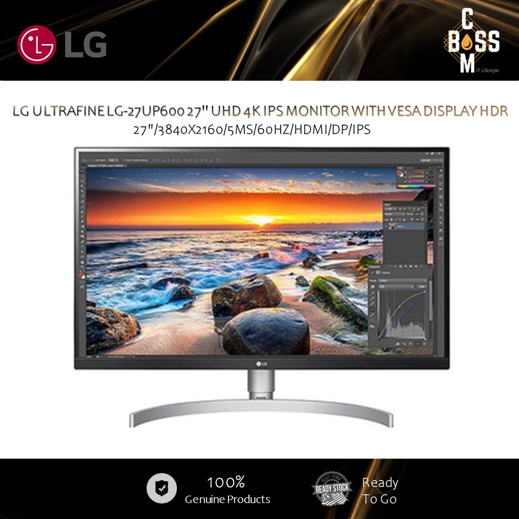 *ORIGINAL* LG ULTRAFINE LG27UP600 27'' UHD 4K IPS MONITOR WITH VESA DISPLAY HDR ( 27"/3840X2160