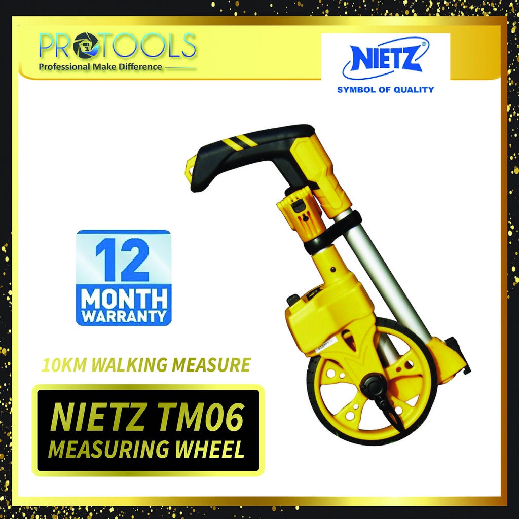 (READY STOCK)NIETZ 6" WALKING MEASURING WHEEL 10KM WALKING MEASURE TM06