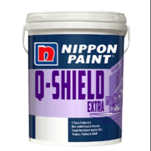(15 Liter) Nippon QShield Extra Exterior Wall Paint Shopee Malaysia