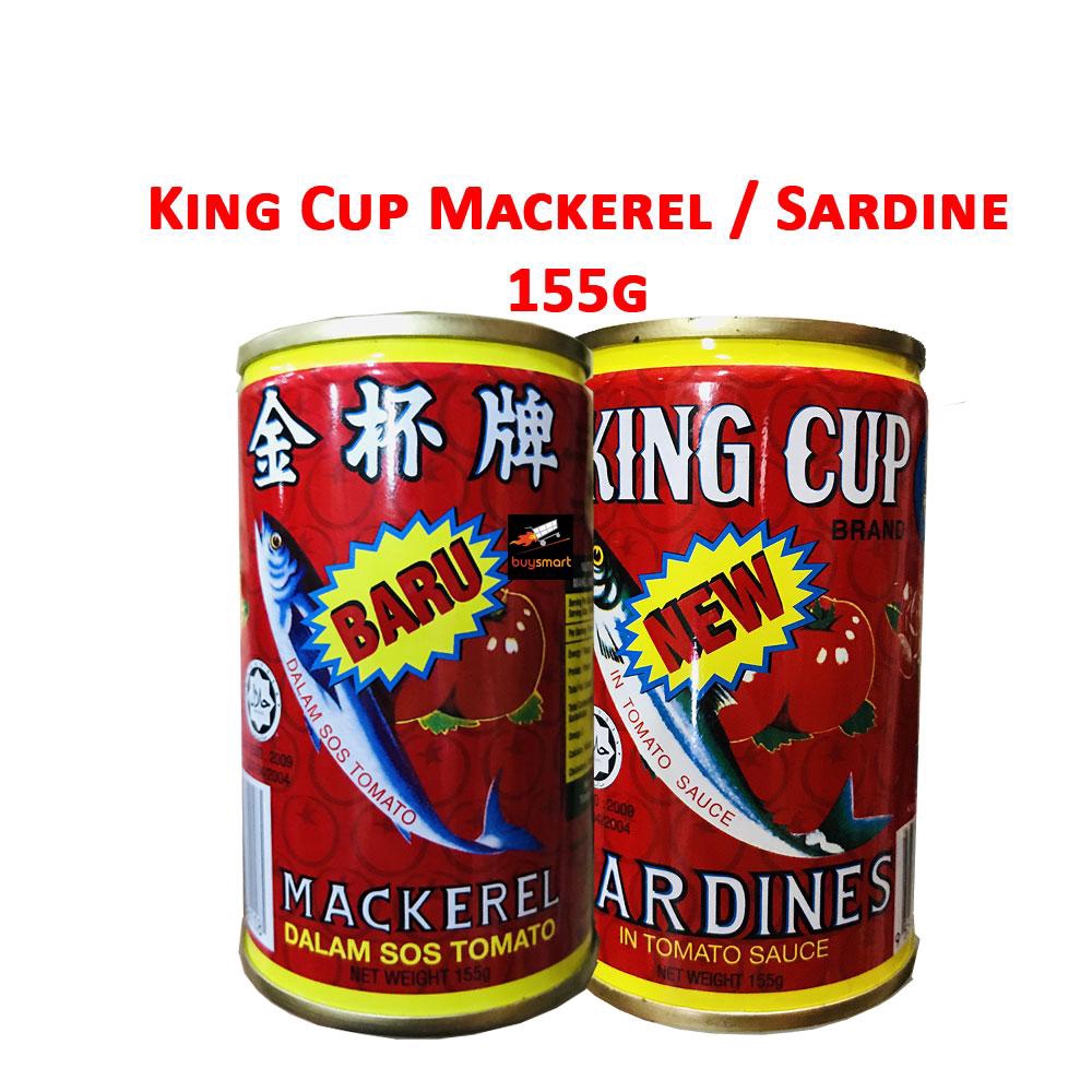 King Cup Sardin Mackerel Sardine in Tomato Sauce 155g Shopee Malaysia