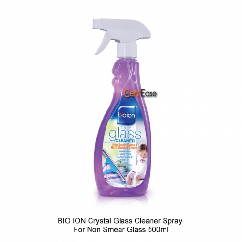BIO ION Crystal Glass Cleaner Spray For Non Smear Glass 500ml (Exp Apr